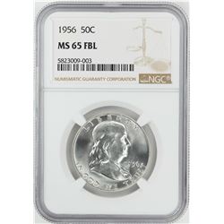 1956 Franklin Half Dollar Coin NGC MS65FBL