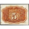 Image 2 : March 3, 1863 Five Cents Second Issue Fractional Currency Note