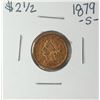 Image 1 : 1879-S $2 1/2 Liberty Head Quarter Eagle Gold Coin