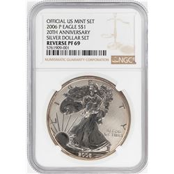2006-P $1 Reverse Proof American Silver Eagle Coin NGC PF69