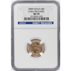 2009 $5 American Gold Eagle Coin NGC MS70 Early Releases