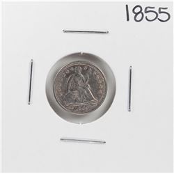 1855 Arrows Seated Liberty Half Dime Coin