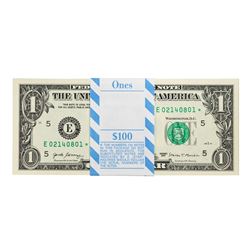 Pack of (100) Consecutive 2017 $1 Federal Reserve STAR Notes Richmond