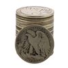 Image 2 : Roll of (20) Assorted Date 1929 and Earlier Walking Liberty Half Dollar Coins