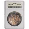Image 1 : 1885-O $1 Morgan Silver Dollar Coin ANACS MS62 Amazing Toning