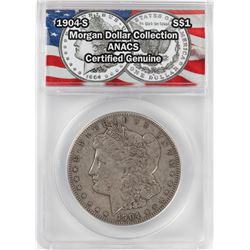 1904-S $1 Morgan Silver Dollar Coin ANACS Certified Genuine