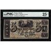 Image 1 : 1839-41 $5 Republic of Texas Austin Obsolete Note PMG Very Fine 25 Net