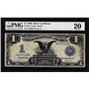 Image 1 : 1899 $1 Black Eagle Silver Certificate Note Fr.233 PMG Very Fine 20