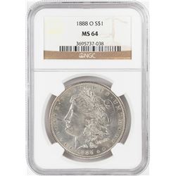 1888-O $1 Morgan Silver Dollar Coin NGC MS64