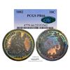 Image 1 : 1882 Proof Seated Liberty Dime Coin Arrows PCGS PR66 CAC Amazing Toning