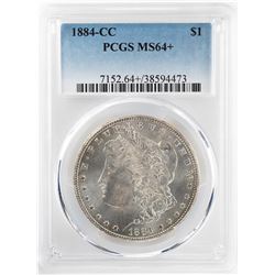1884-CC $1 Morgan Silver Dollar Coin PCGS MS64+