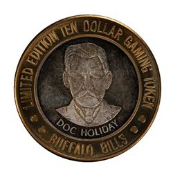 .999 Silver Buffalo Bills Resort & Casino $10 Limited Edition Gaming Token