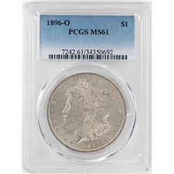 1896-O $1 Morgan Silver Dollar Coin PCGS MS61