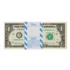 Image 1 : Pack of (100) Consecutive 2017 $1 Federal Reserve STAR Notes Kansas City