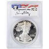 Image 1 : 1991-S $1 Proof American Silver Eagle Coin PCGS PR69DCAM Moy Signature