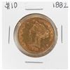 Image 1 : 1882 $10 Liberty Head Eagle Gold Coin