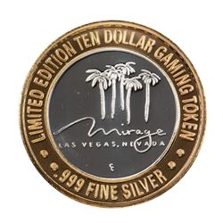 .999 Fine Silver Mirage Las Vegas, Nevada $10 Limited Edition Gaming Token