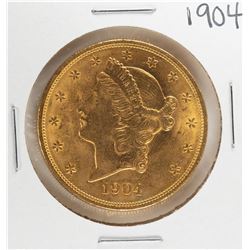 1904 $20 Liberty Head Double Eagle Gold Coin