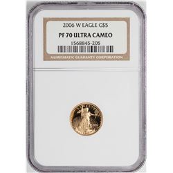 2006-W Proof $5 American Gold Eagle Coin NGC PF70 Ultra Cameo