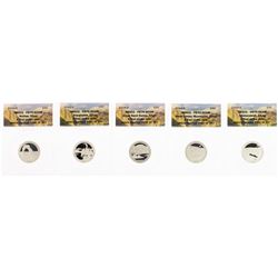 Lot of (5) 2014-S Proof Silver America Beautiful Quarter Coins ANACS PR70 DCAM
