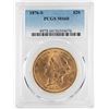 Image 1 : 1876-S $20 Liberty Head Double Eagle Gold Coin PCGS MS60