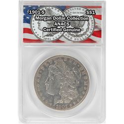 1901-S $1 Morgan Silver Dollar Coin ANACS Certified Genuine