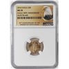Image 1 : 2016 $5 American Gold Eagle Coin NGC MS70 30th Anniversary