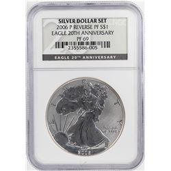 2006-P $1 Reverse Proof American Silver Eagle Coin NGC PF69