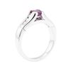 Image 4 : 14KT White Gold 0.52 ctw Ruby and Diamond Ring
