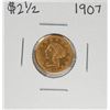 Image 1 : 1907 $2 1/2 Liberty Head Quarter Eagle Gold Coin