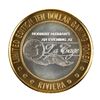 Image 2 : .999 Silver Riviera Hotel & Casino Las Vegas $10 Casino Limited Edition Gaming Token