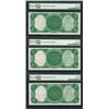 Image 2 : (3) Consecutive 1907 $5 Woodchopper Legal Tender Note PMG Choice Uncirculated 64EPQ