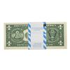 Image 2 : Pack of (100) Consecutive 2017 $1 Federal Reserve STAR Notes Kansas City