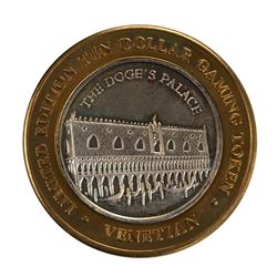 .999 Silver The Venetian Las Vegas, NV $10 Casino Limited Edition Gaming Token