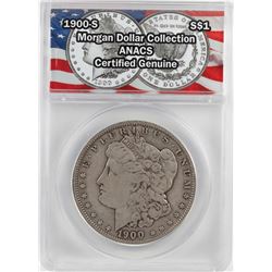1900-S $1 Morgan Silver Dollar Coin ANACS Certified Genuine