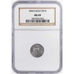 2004 $10 Platinum American Eagle Coin NGC MS69