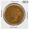 Image 1 : 1853 $20 Liberty Head Double Eagle Gold Coin