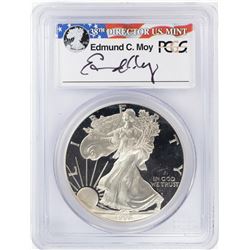 1996-P $1 Proof American Silver Eagle Coin PCGS PR69DCAM Moy Signature