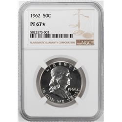1962 Proof Franklin Half Dollar Coin NGC PF67 Star