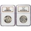 Image 1 : Lot of (2) 1946-D Walking Liberty Half Dollar Coins NGC MS65