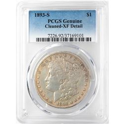 1893-S $1 Morgan Silver Dollar Coin PCGS XF Details