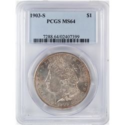 1903-S $1 Morgan Silver Dollar Coin PCGS MS64