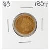 Image 1 : 1854 $3 Indian Princess Head Gold Coin