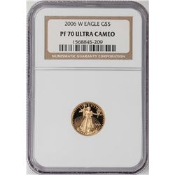 2006-W Proof $5 American Gold Eagle Coin NGC PF70 Ultra Cameo