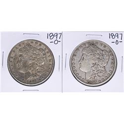 Lot of (2) 1897-O $1 Morgan Silver Dollar Coins