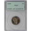 Image 1 : 1885 Proof Liberty V Nickel Coin NGC PR65 Green Rattler Holder