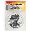 Image 1 : 2013-W $1 Reverse Proof American Silver Eagle Coin ANACS RP69 DCAM