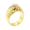 Image 4 : 18KT Yellow Gold 0.25 ctw Diamond Owl Motif Ring