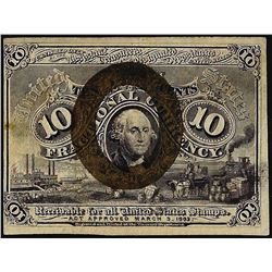 March 3, 1863 Ten Cents Second Issue Fractional Currency Note