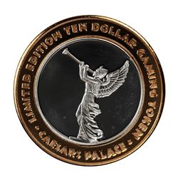 .999 Silver Caesars Palace Las Vegas, Nevada $10 Casino Limited Edition Gaming Token
